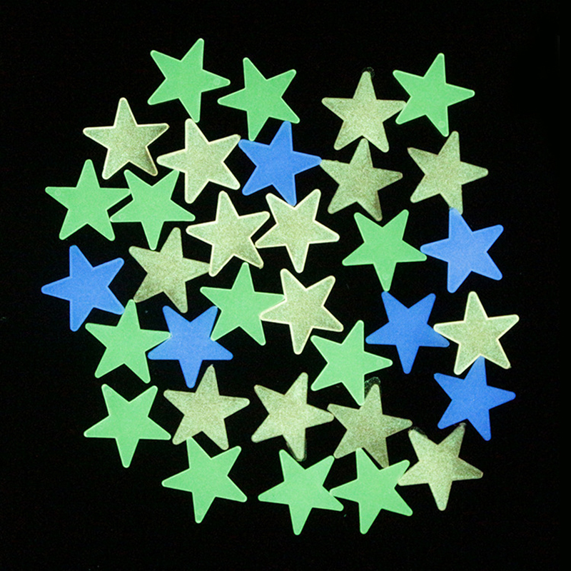 Wall Stickers Luminous Stickers Fluorescent Stars Shine In The Dark Glow In The Dark Stars Star Fluorescent Ceiling