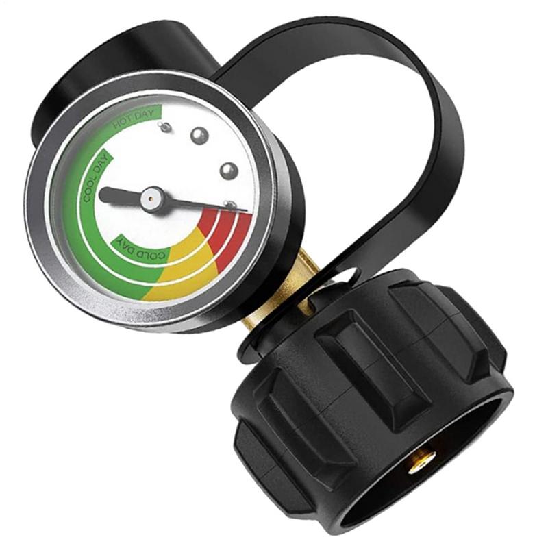 Propane Gauge Portable Metal LP Tank Gauge Propane Meter Heavy Duty Pressure Gauge Propane Cylinder Gauges for Barbecue