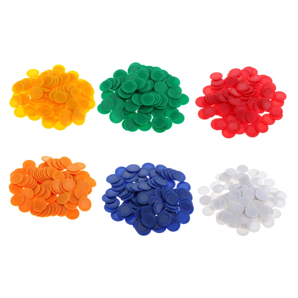 100pcs. Poker Chips Plastic Counters Game Chips Game Tokens Plastic Counters Perfect for Playing, Learning, Sorting