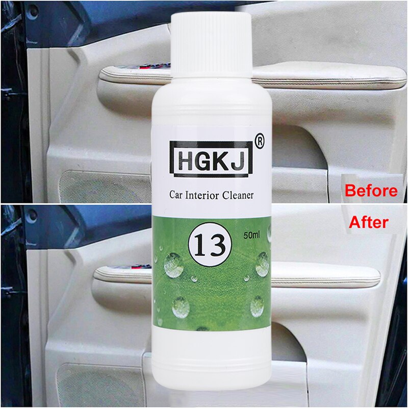 HGKJ-13 50Ml Autostoel Sofa Schoner Onderhoud Interieur Reinigen Leer Plastic Schuimmiddel Auto Accessoires