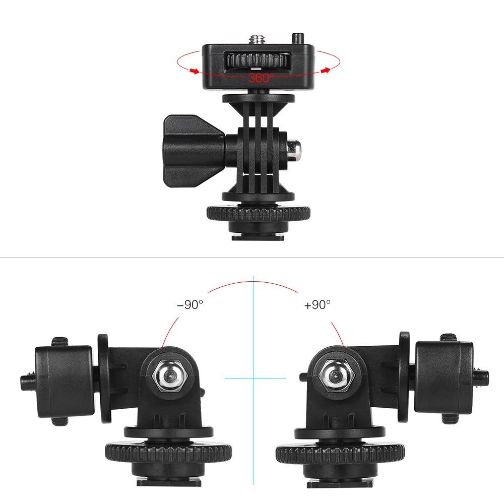 Andoer Einstellbare Kalten Shoe Mount Adapter mit 1/4 "Schraube für Viltrox DC-90 DC-70 DC-50 Monitor L132T L116T LED video Licht