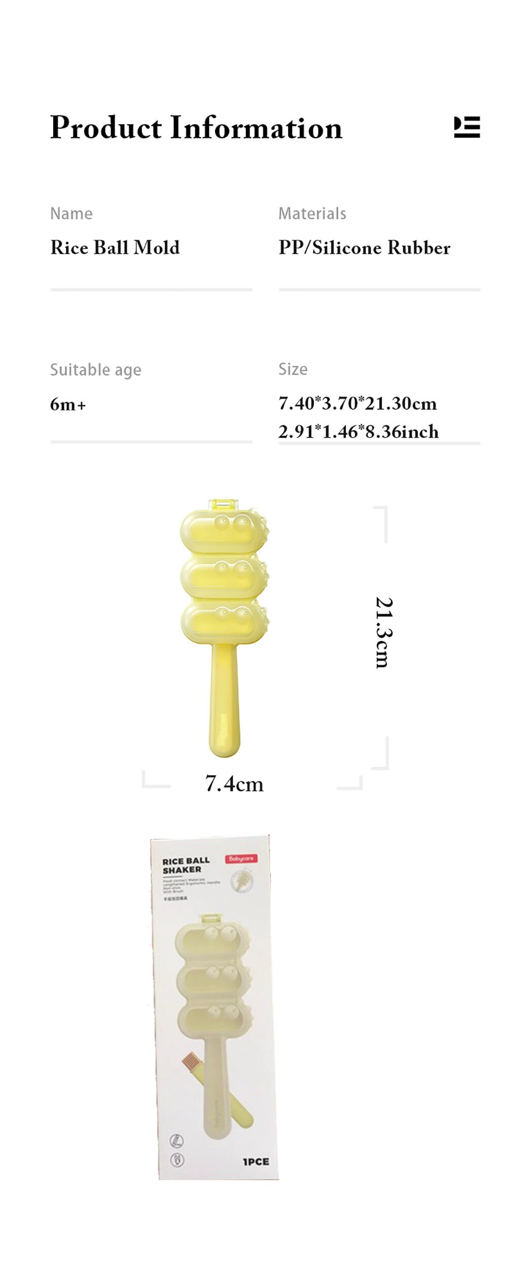 BC Babycare-moldes de bolas de arroz para bebé, herramientas reutilizables para hacer Sushi, accesorios para hacer verduras, carne y arroz, sin BPA