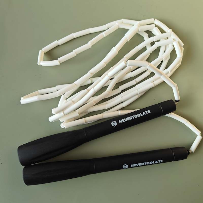 RECHTE HARD BEAD KRALEN JUMP SKIPPING TOUW KLEURRIJKE VAARDIGHEID FREESTYLE FITNESS CROSSFIT: Chocolade