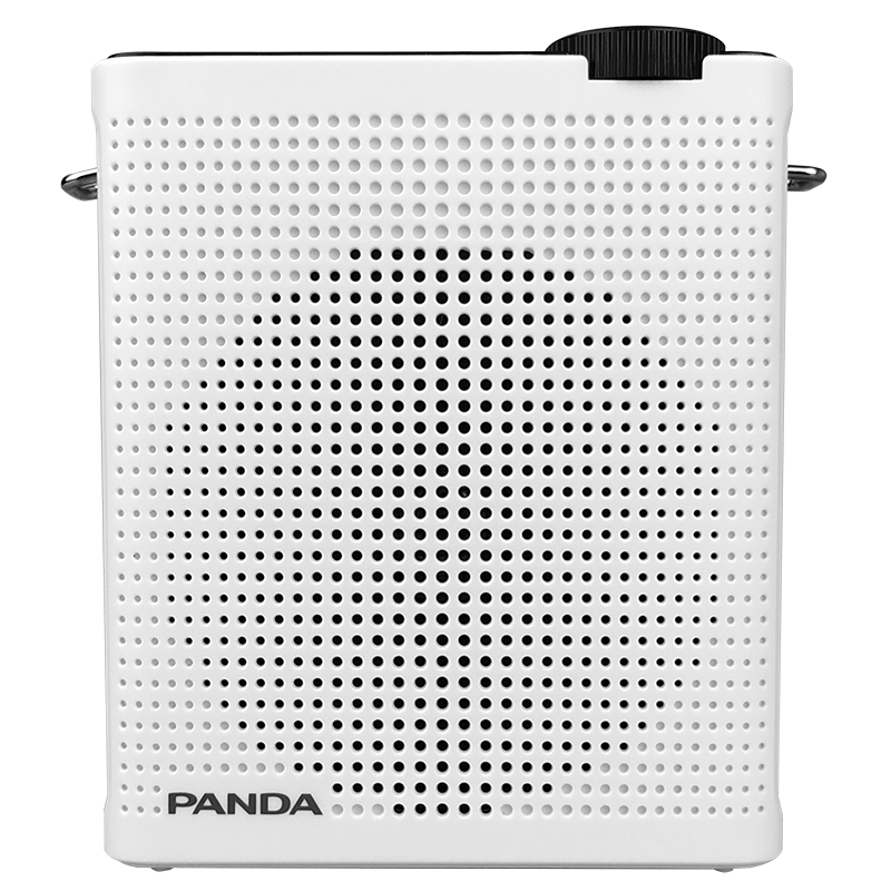 Panda Voice Versterker 2200mAh Muziekspeler Draagbare Onderwijs Megafoon met Mic Ondersteuning TF AUX USB MP3/ wma-formaat: WHITE