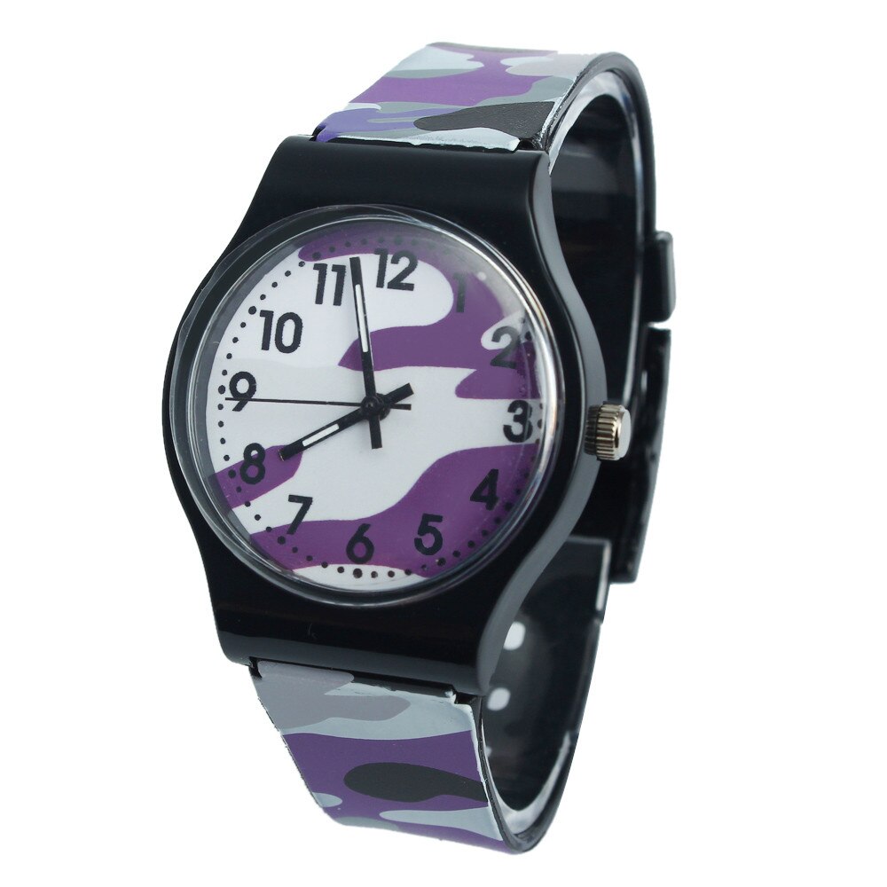 Camouflage Children Watch Quartz Wristwatch For Girls Boy & Mnycxen #D