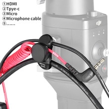 Uurig R066 Universele 1/4 Schroef Hdmi Type-C Kabel Tie Clip Protector Kabel Voor Nikon Sony Canon Dslr Accessoires kabel Klem