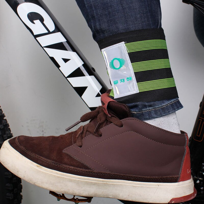 1 Paar Fietsen Broek Dikker Bandage Fiets Reflecterende Veiligheid Broek Band Been Riem Riem Road Mtb Bike Night Waarschuwing Apparatuur