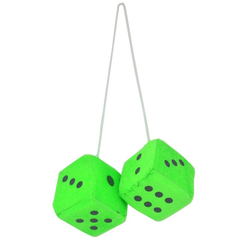 Multicolor Pluche Dices Auto Opknoping Hanger Jaar Dobbelstenen Fluwelen Dobbelstenen Model Decoratie Achteruitkijkspiegels Styling: Blauw