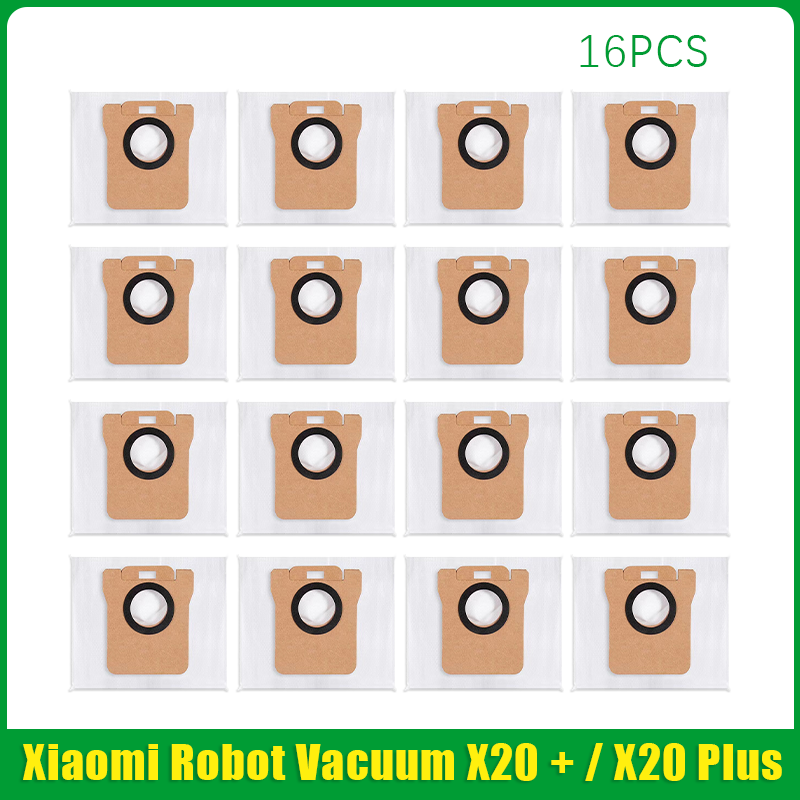 Para Xiaomi Robot aspirador X20 + / X20 Plus bolsa de polvo paño de mopa accesorios Cepillo Lateral principal piezas de repuesto de filtro Hepa: Borgoña