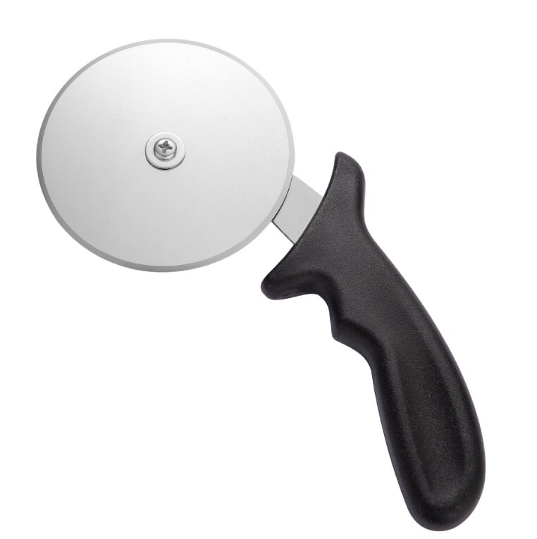 Pizza knife tool set with plastic handle multi-function stainless steel cake knife cake spatula