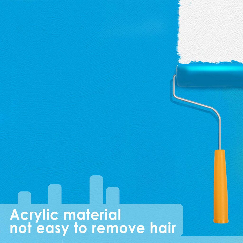 Pack of 10Pcs Mini Foam Paint Roller Sleeves Painting Decor Handle Sponge Roller