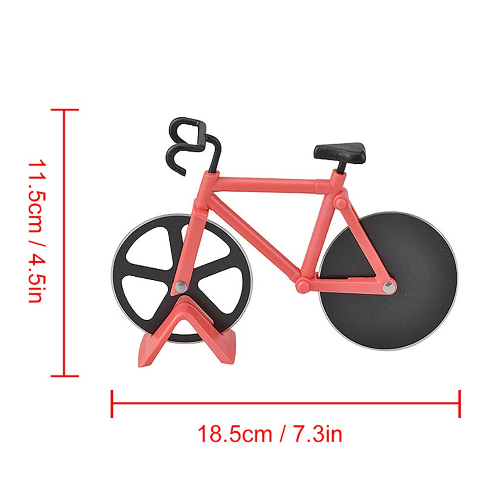 Cykel pizza cutter hjul rustfrit stål cykel rulle pizza chopper slicer pizza tilbehør køkkenudstyr sæt