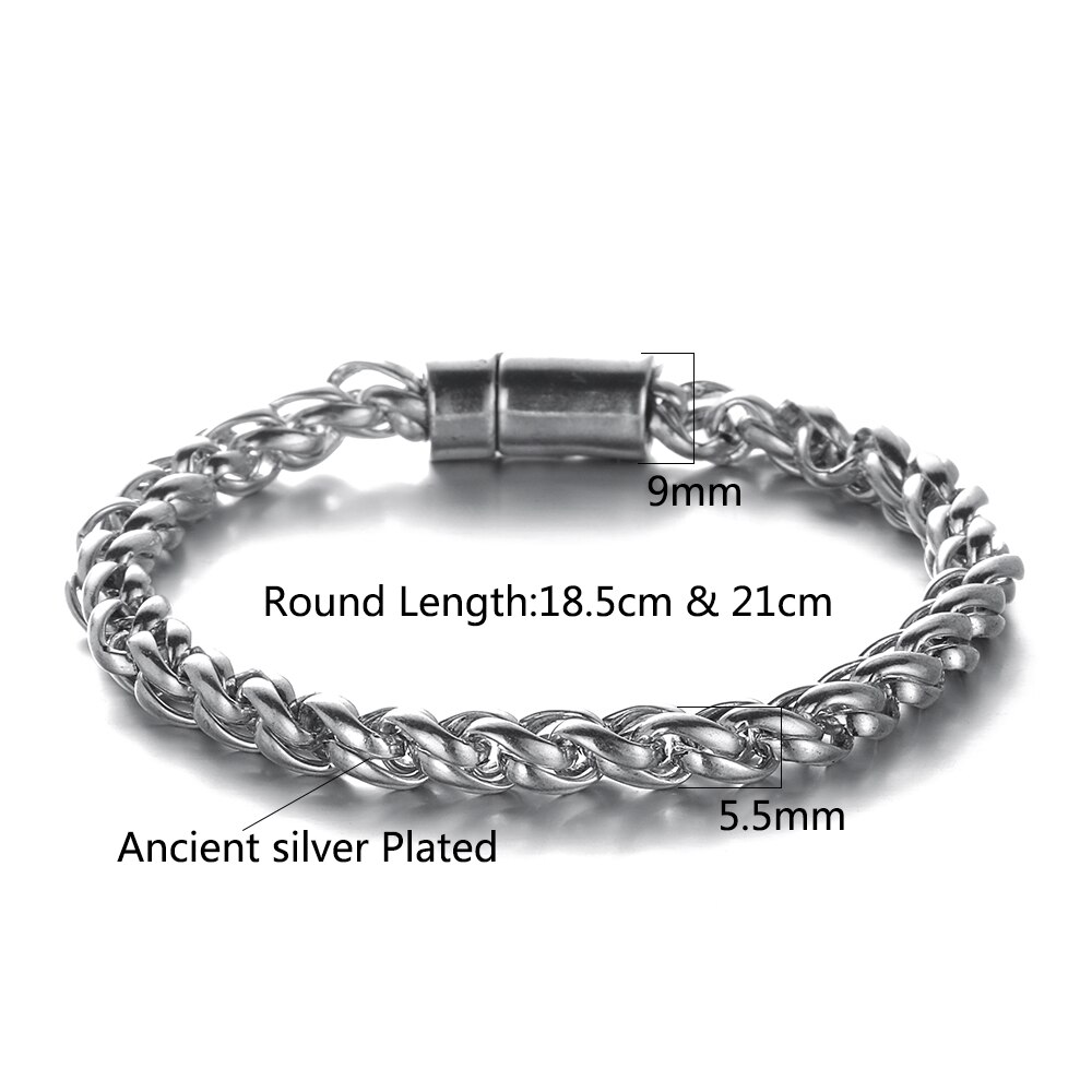 Nieuw Product, Zilver Kleur Buddha Armbanden Link Byzantijnse Chain Armband Voor Heren Polsband Sieraden Goede