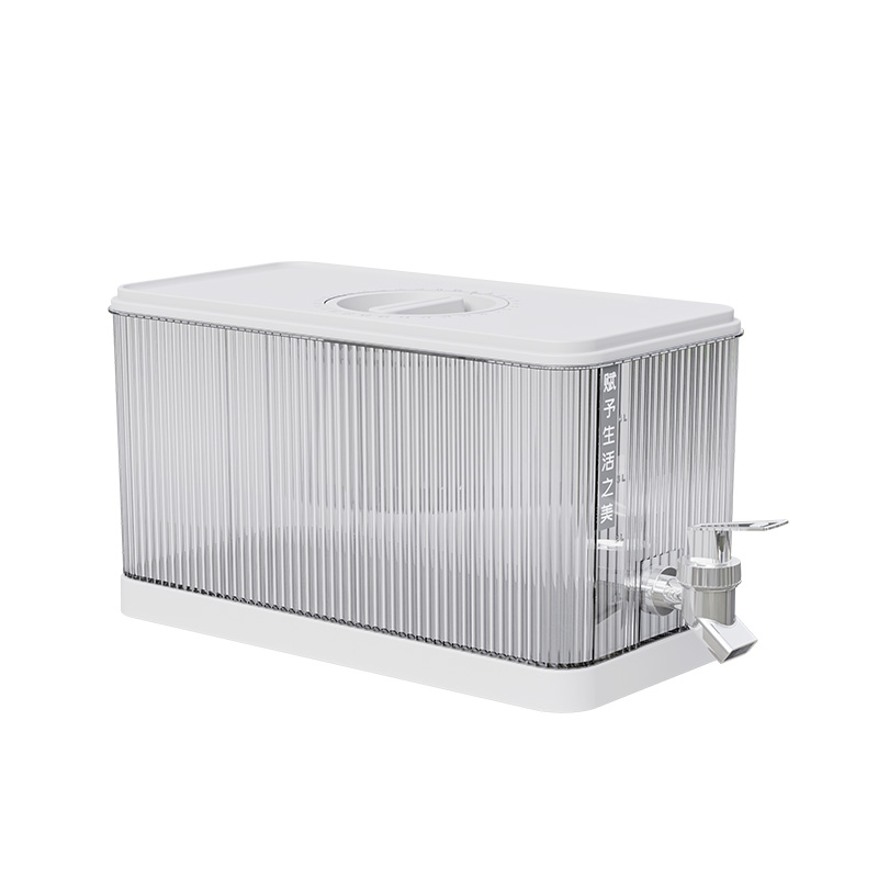 Grote Koude Waterkoker Koelkast Met Kraan Limonade Fles Drinkwaren Ketel Pot Drank Dispenser Thuis Koel Water Kan Emmer: Light Grey