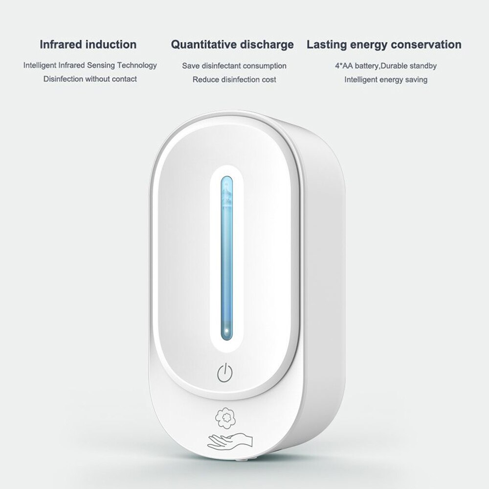 350ml väggmonterad automatisk tvåldispenser infraröd induktion smart flytande tvål dispenser kök badrum tvål lotion pump