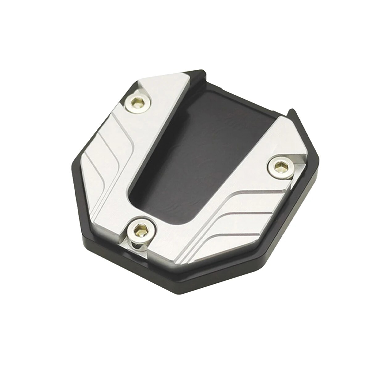 Supporto per cavalletto per bici da moto in lega di alluminio CNC Supporto laterale per piede Estensione base allargata Supporto per poggiapiedi Accessori per moto: Army Green