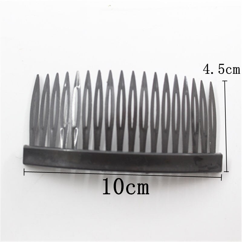 2pcs Teeth Wide Tooth Comb Black ABS Plastic Heat-resistant Large Wide Tooth Comb For Hair Styling Tool: 3