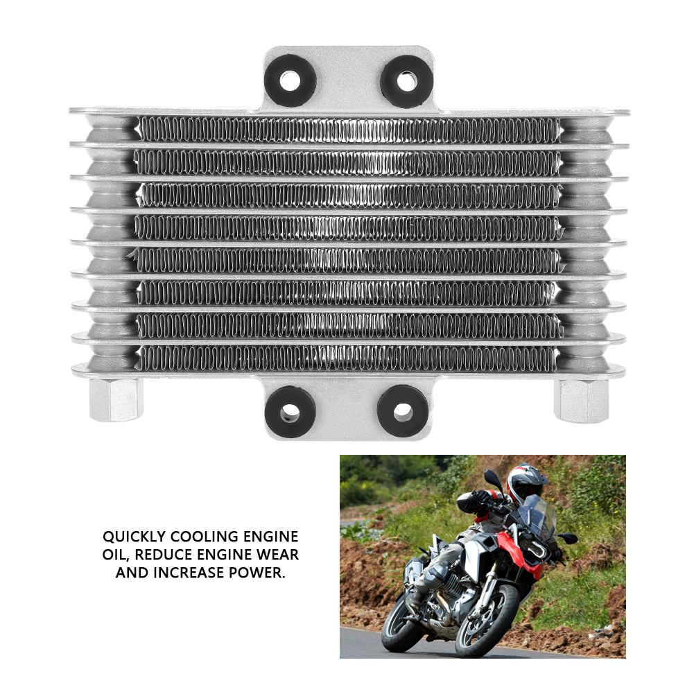 Brand upgrade 125ml motorcykel motor oliekøler køleradiator til 125cc motorer aluminium motorcykel tilbehør