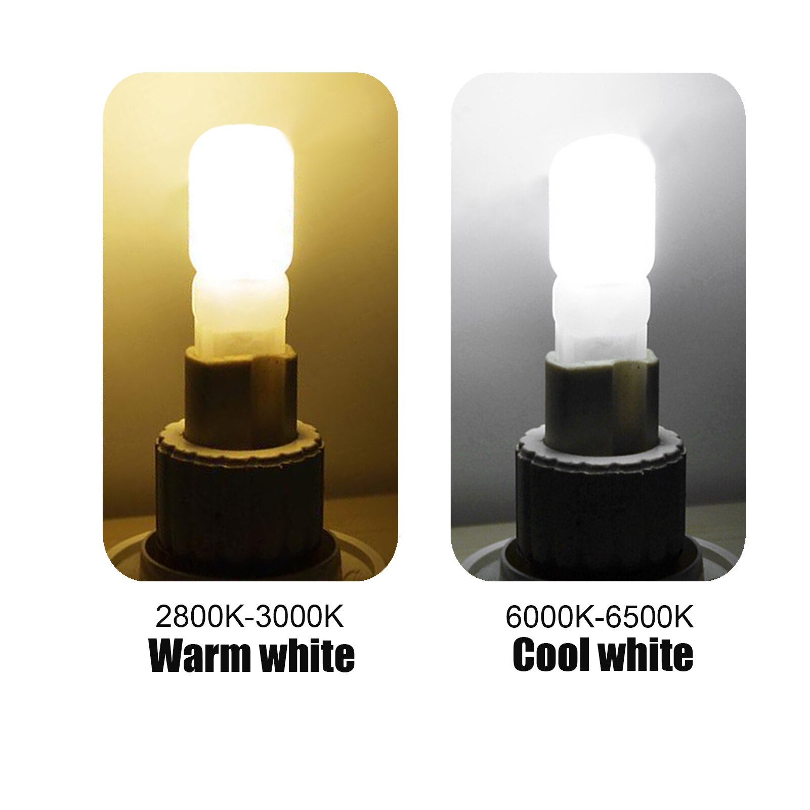 5W G9 Light Bulb Durable Energy-saving Light 2835LEDs Source Cool White 6000-6500K Warm White 2800-3000K For Indoor