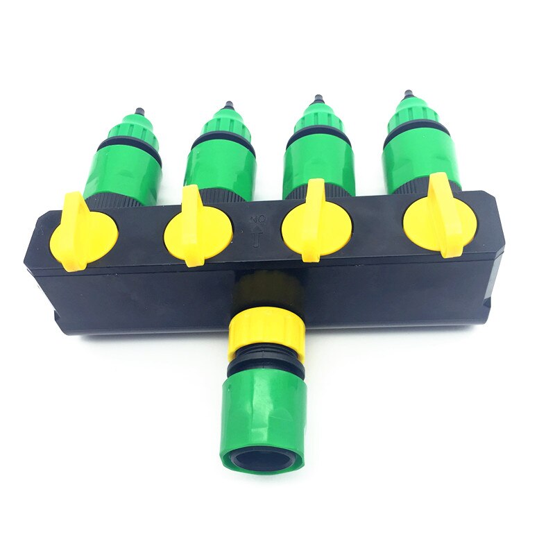 1 Set (6 Stuks) 4 manier Shunt waterleiding connector Water diverter Drip tuin irrigatie 4/7 of 8/11 Slang Connector Montage