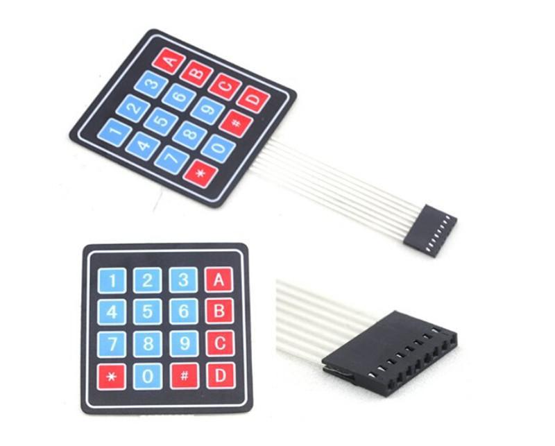 4 x 4 matrix array 16 nøgle forbrugerelektronik membran switch tastatur tastatur til arduino