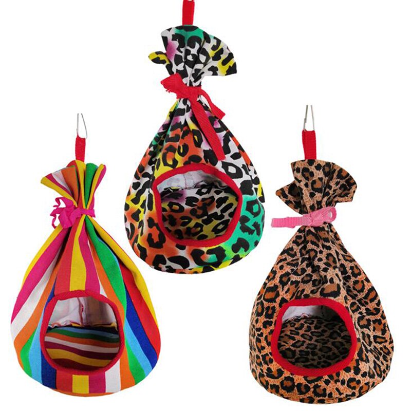 Agapornis-nido de algodón cálido para pájaros, casa para loros pequeños y medianos, hamaca para invierno