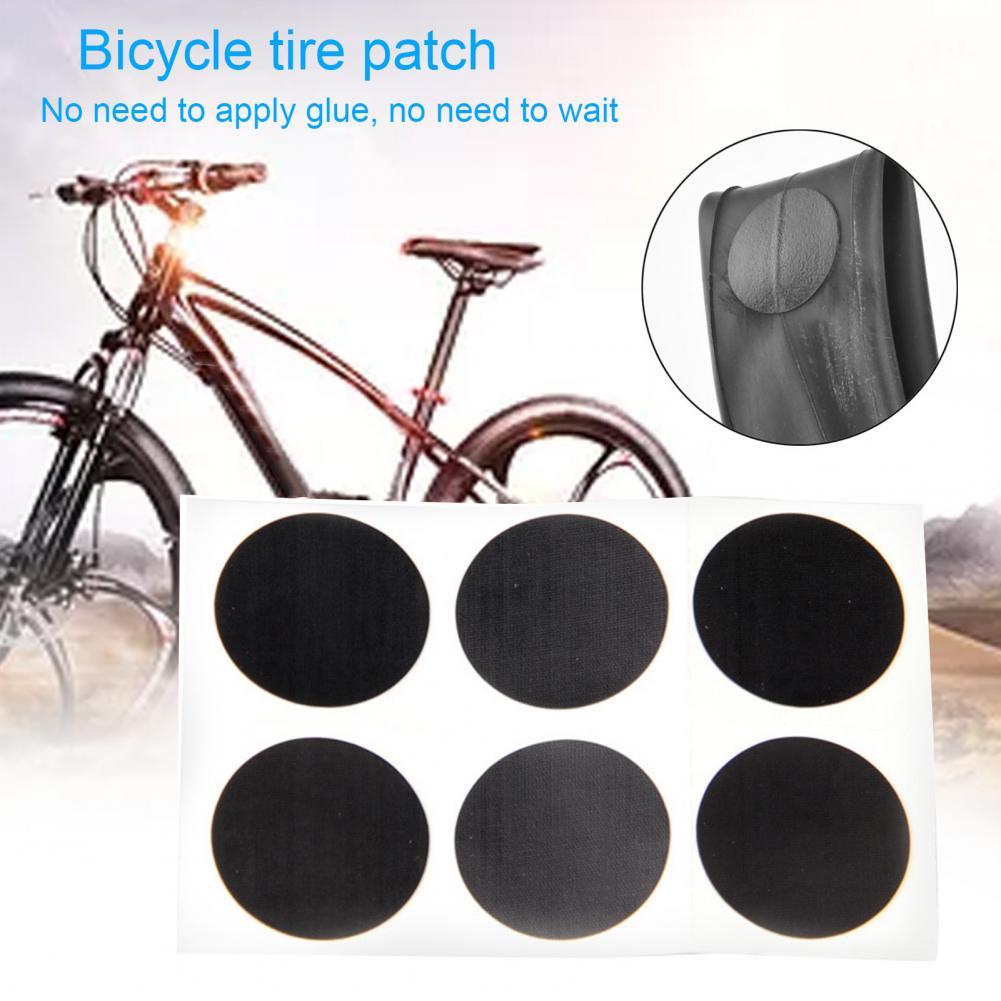 6Pcs Draagbare Fietsband Rubber Patches Fiets Puncture Repareren Pads