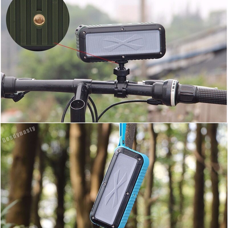 IPX6 Waterproof Bluetooth Speaker Portable Wireless Bass W-King S20 Super NFC Bass Loudspeaker TF Card AUX Player for Bike