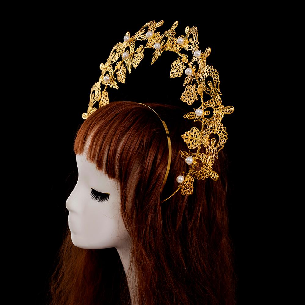 Virgen María diadema Halo pelo tocado