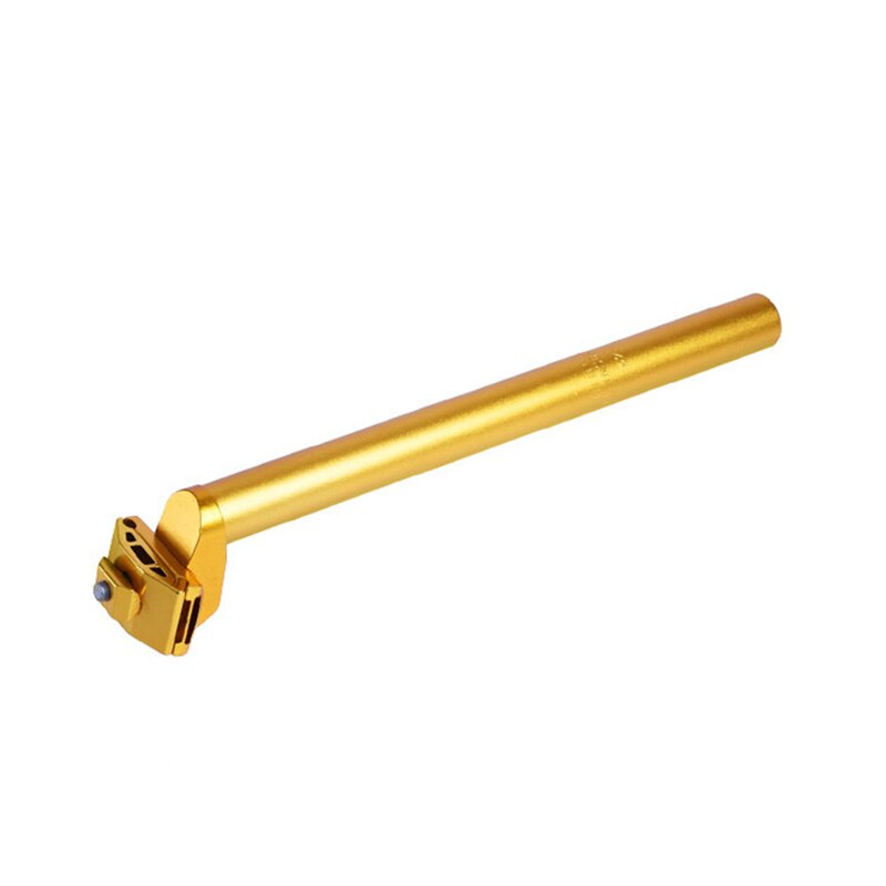 Tige de selle de vélo à engrenages fixes 25.4*300mm en alliage d'aluminium tube de siège vtt tige de selle de vélo horizontale: Gold