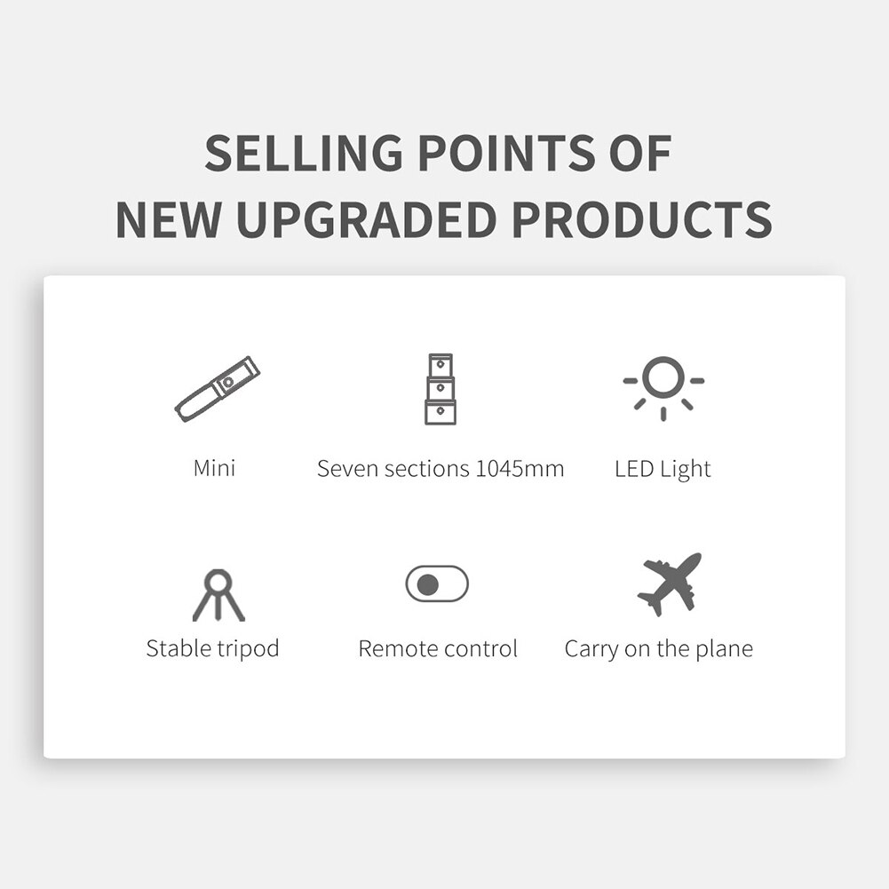 Q02S Bluetooth Selfie Stick Tripod with Dimmable Fill Light Portable Extendable Monopod + Remote Shutter Monopod Artifact Rod