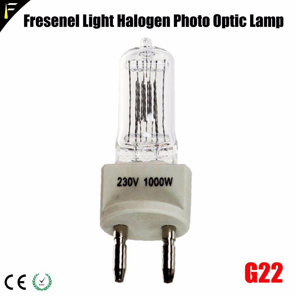 Ftl  cp40 1000 watt  g22/g15 kvartspære halogenlampe varm 3200k til (film/sudio lysarmatur) fresenel lys halogenlampe 1000w