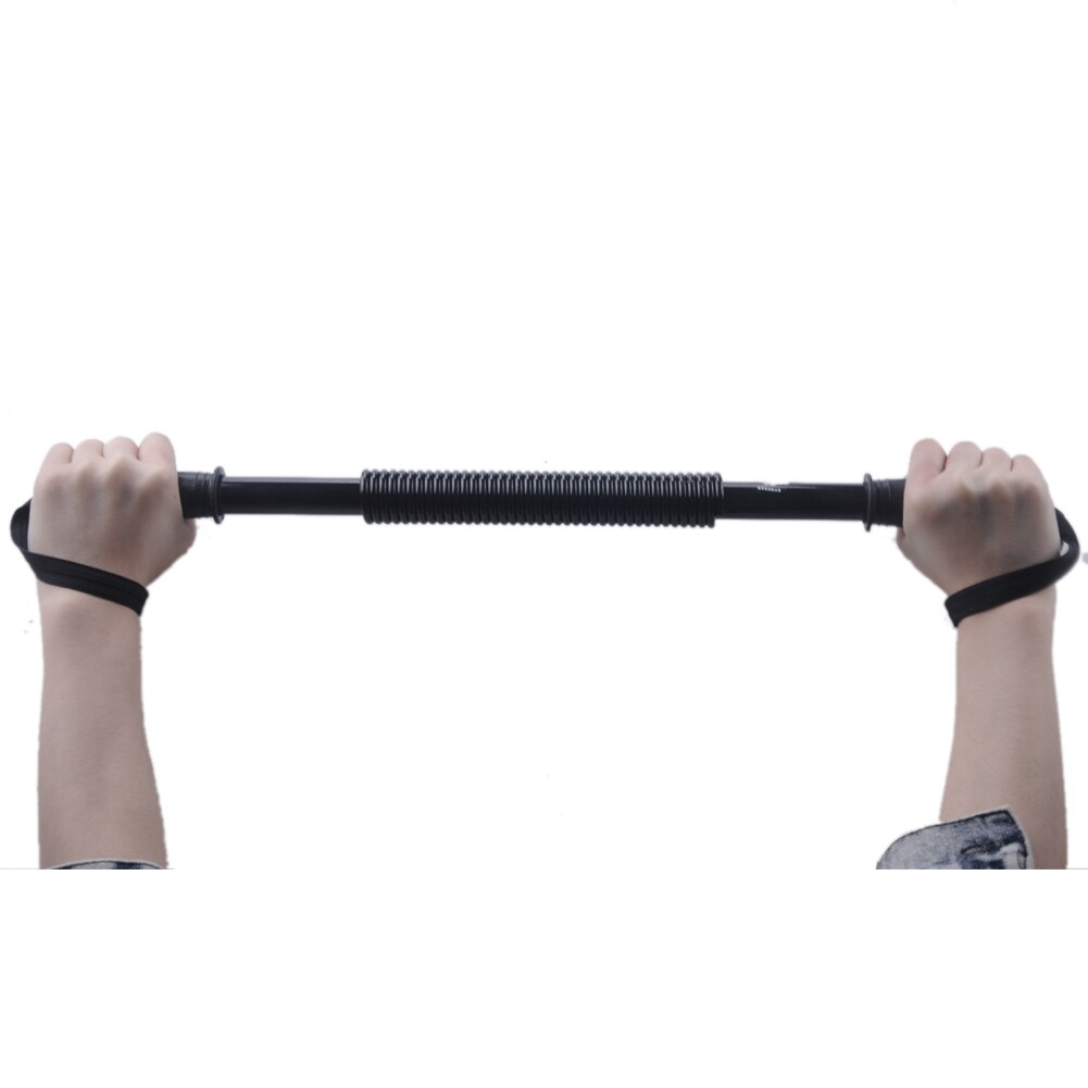 Black 20KG Arm Training Gym Spring Steel Exerciser Power Wrist Hand Gripper Strengths Fitness Equipment Chest Expansion Device