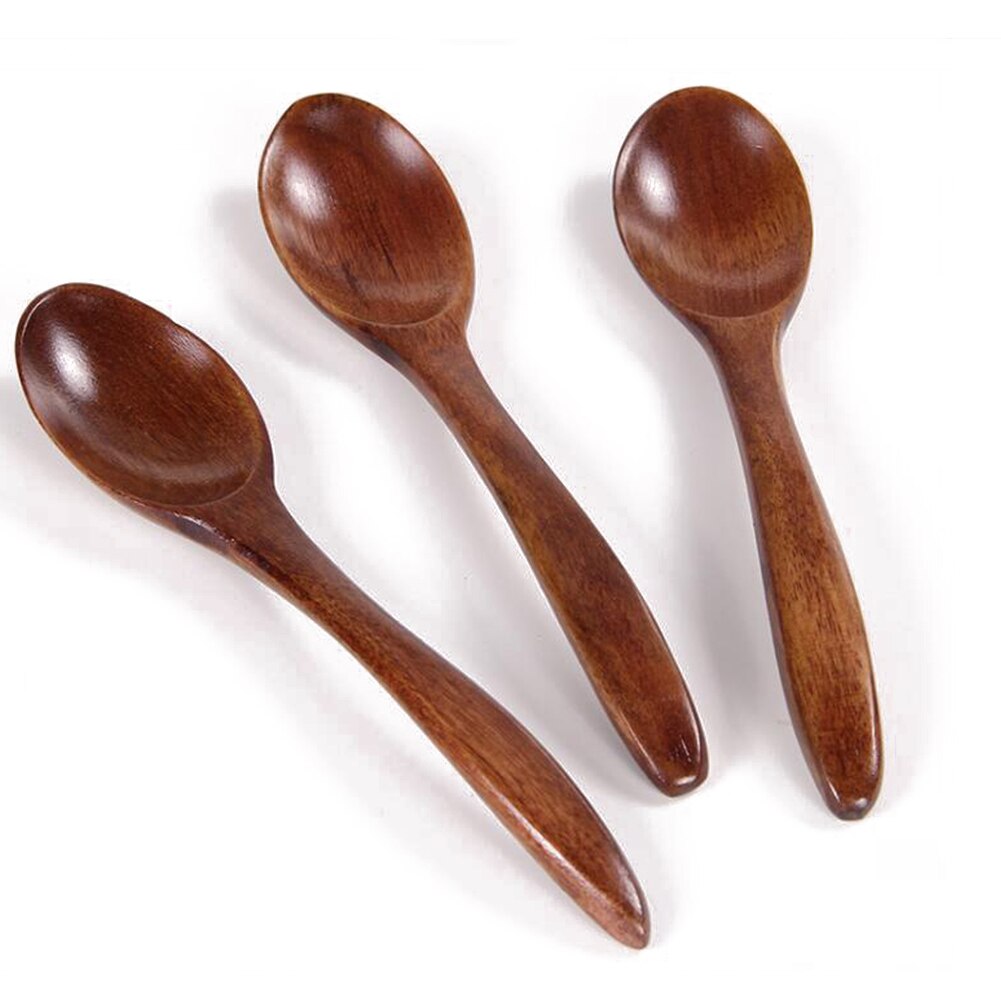 14cm Japanese Wooden Spoon Tableware Edible Stirring And Stirring Cooking Tool Long Handle Spoon With Kitchen Cooking Utensils