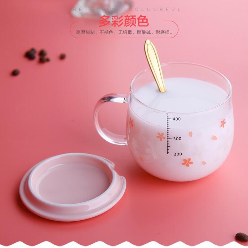 Tasse à café lait chat mignon | Tasse à café tasse à eau en verre, tasse à thé Cartoon, maison bureau petit déjeuner tasse à lait pour jus de fruits,