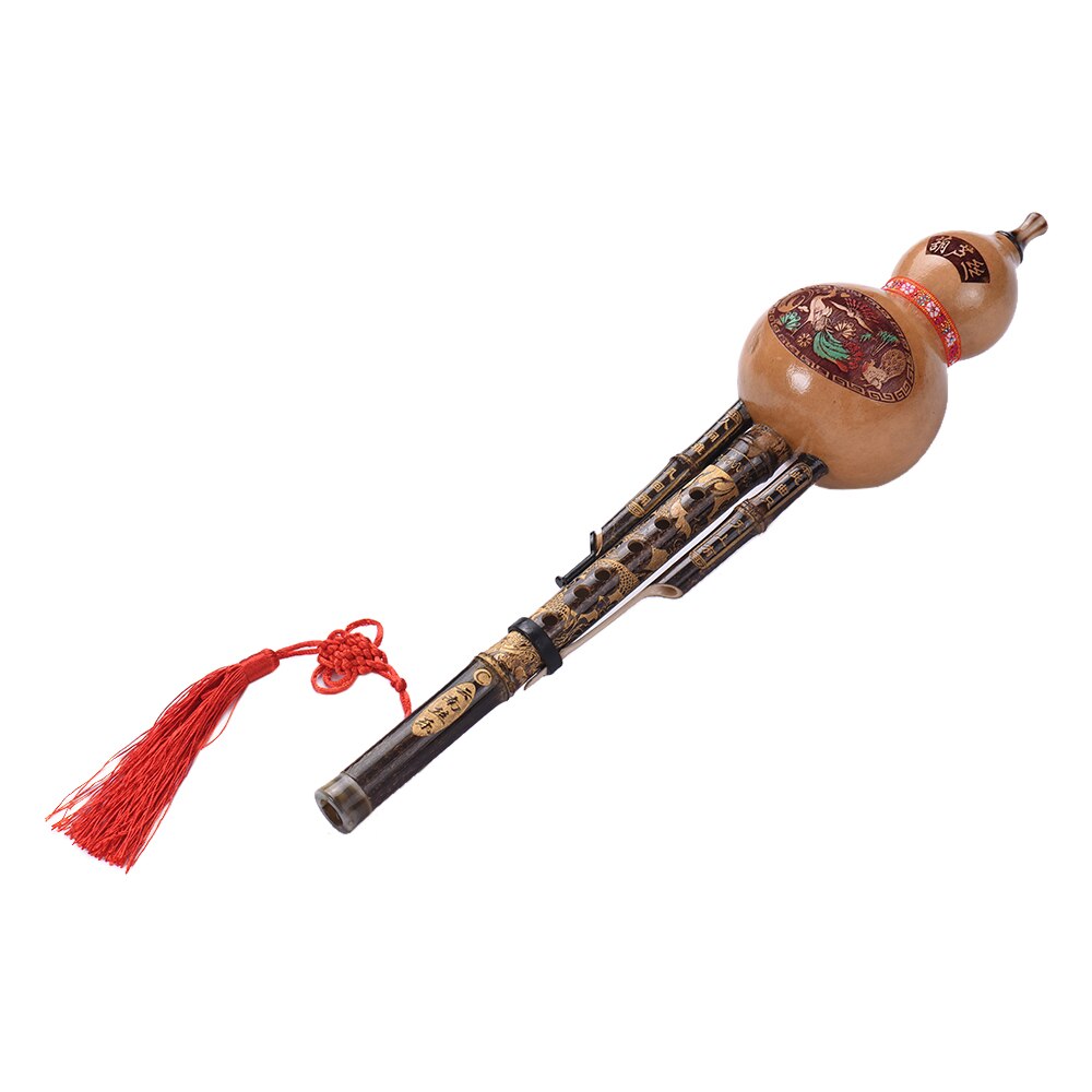 C Key Hulusi flauta hecha a mano tradicional china flauta de Cucurbit de calabaza instrumento Musical étnico de viento de madera
