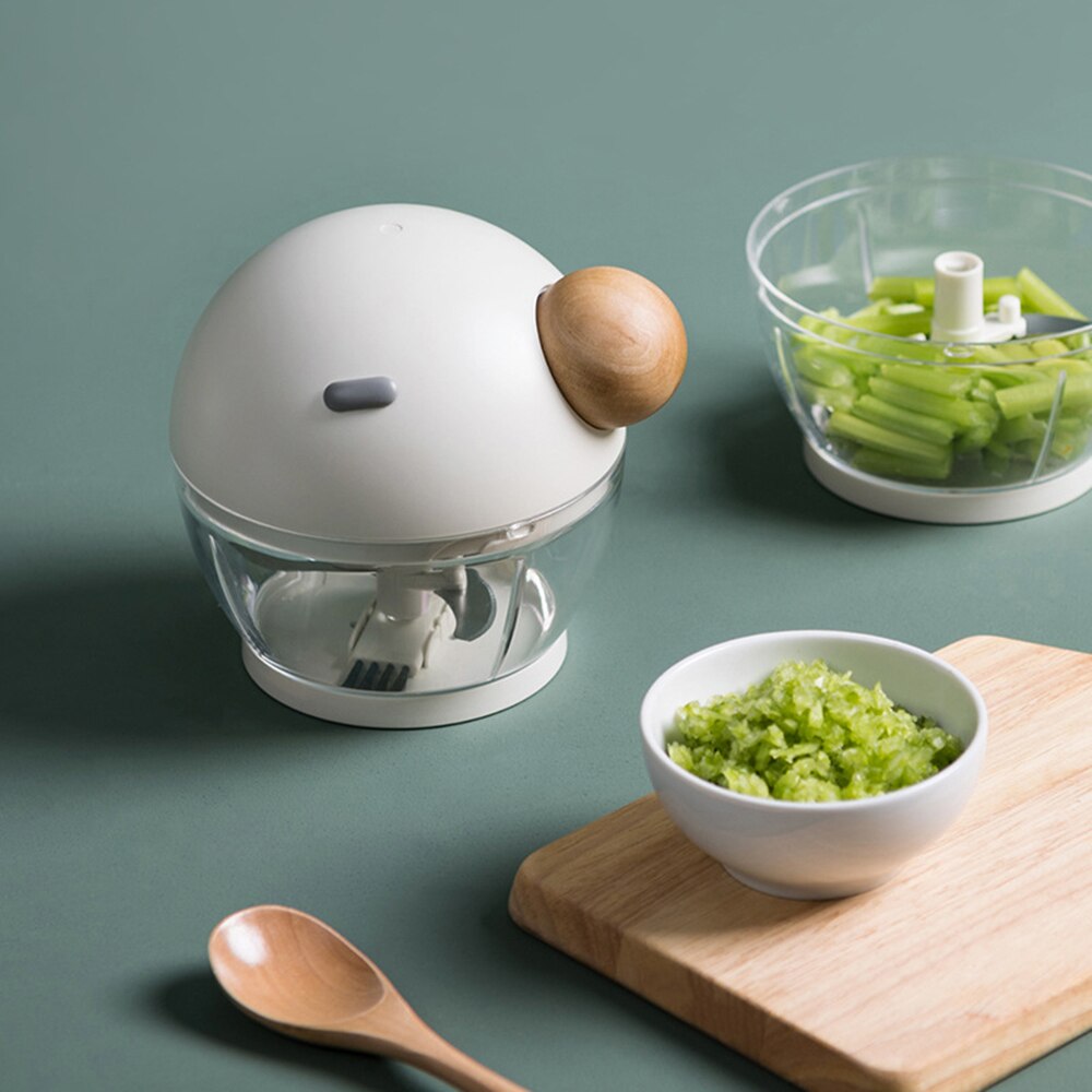 Multifunktionelle manuelle kødkværne kraftige knive i rustfrit stål kødhakker 500ml vegetabilske nødder hakker køkkenværktøj