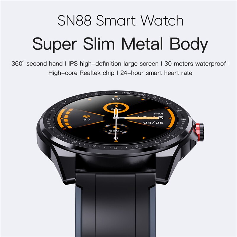 Smart watch IP67 waterproof 1.3 Full touch screen Sports Smart watch Ladies heart rate Fitness tracker Men Smart watch