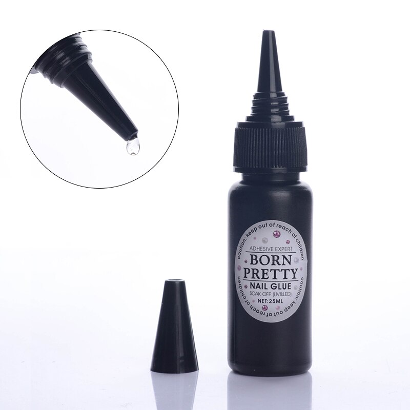 Geboren Pretty 1 Fles Clear Nail Decoratie Rhinestone Lijm Snel Droog Voor Uv Led Nail Art Tool Nail Art Tool