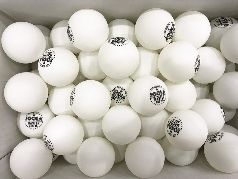 100 pelotas de tenis de mesa JOOLA de plástico Maestro de costura 1 Estrella de entrenamiento 40 + ABS material poly ping pong bola de tenis de mesa
