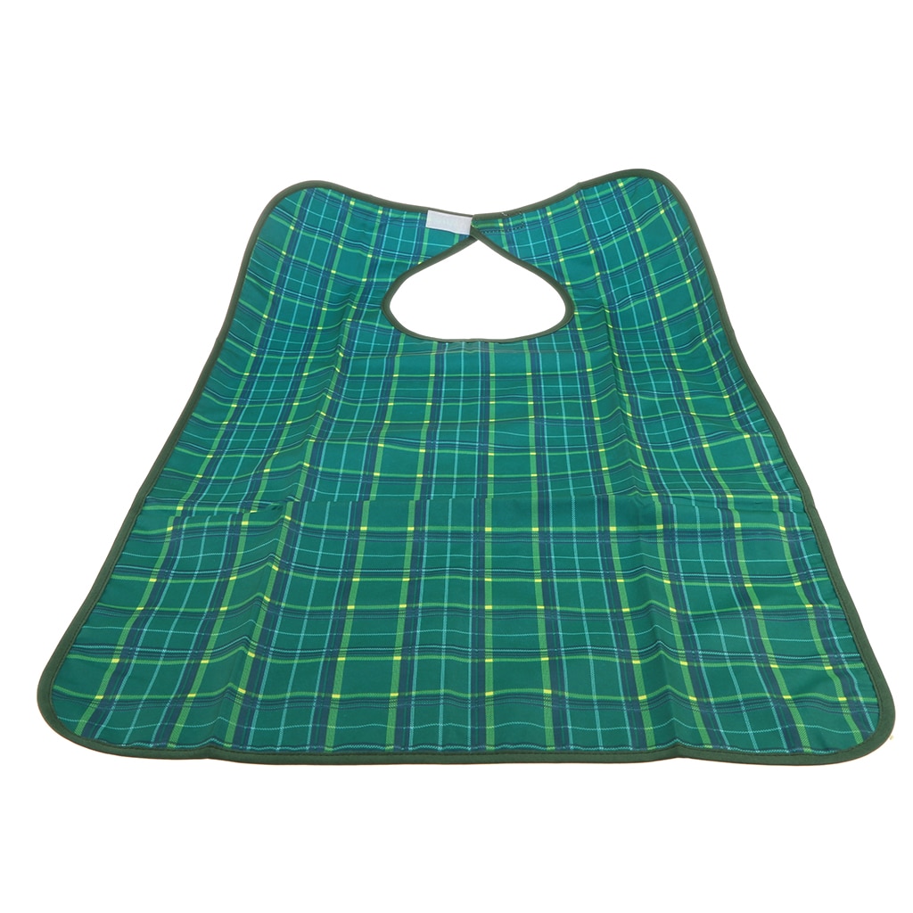Protection imperméable pour bavoir pour adulte, tablier lavable avec poche