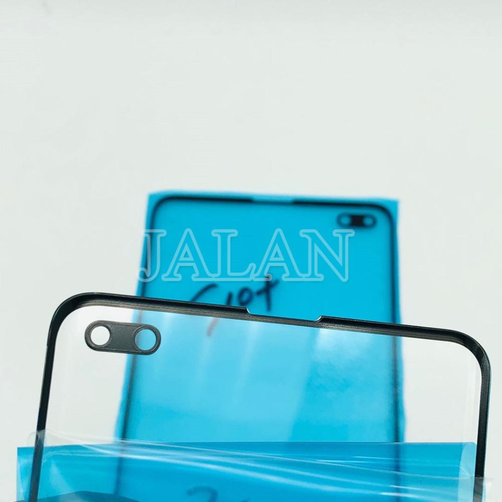 5 stk lcd skærm glas til samsung  s10 plus lcd reparation  g975 touch screen front out glas udskiftning