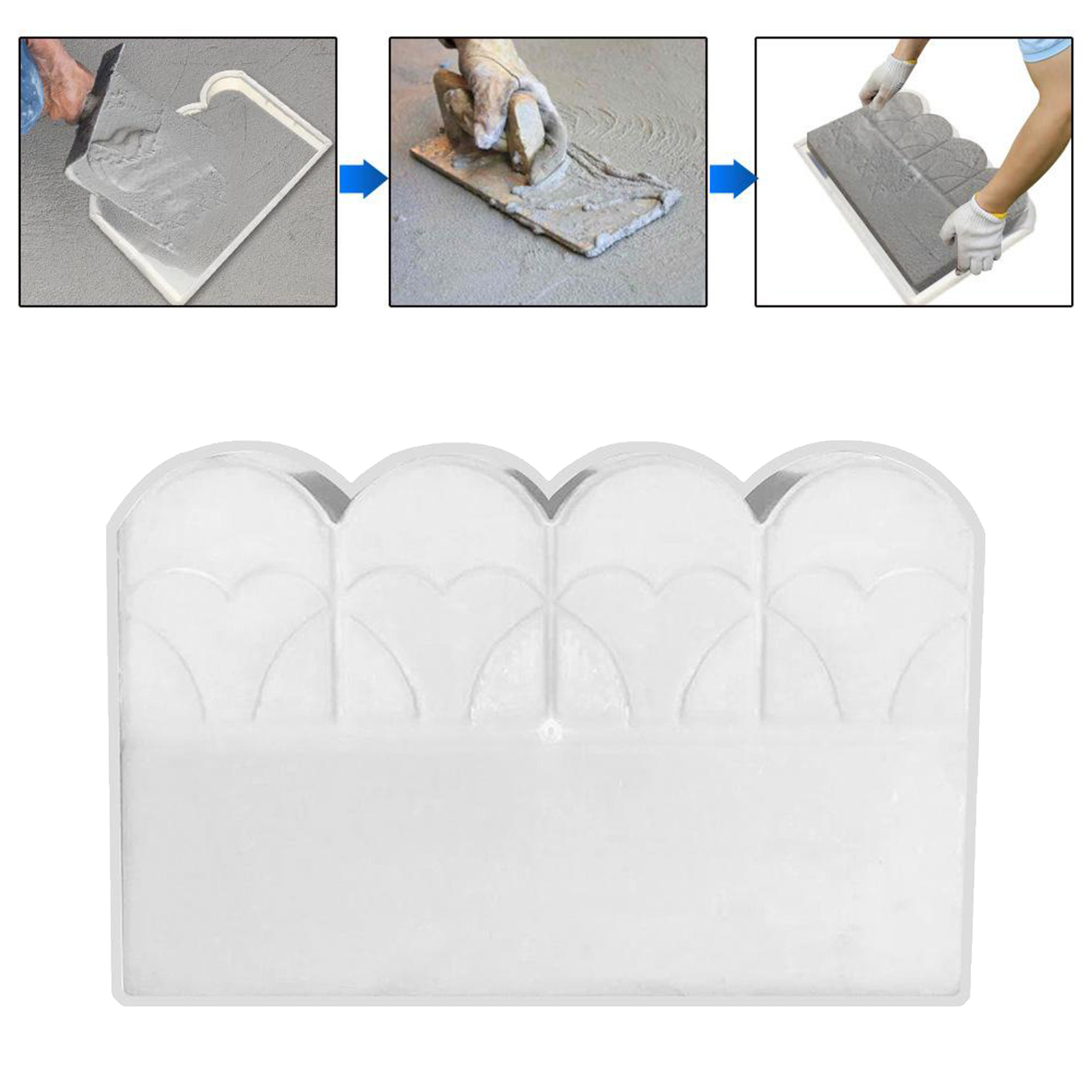 Garden Fence Form Concrete Cement Lawn Fence DIY Pavement Forms Reusable