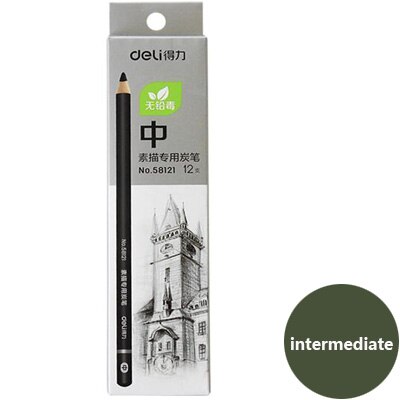 Deli 2h-8b Set Tekening Schetsen Potlood Zacht Veilig Niet Giftig Standaard Potloden Professionele Kantoor School Potlood: intermediate