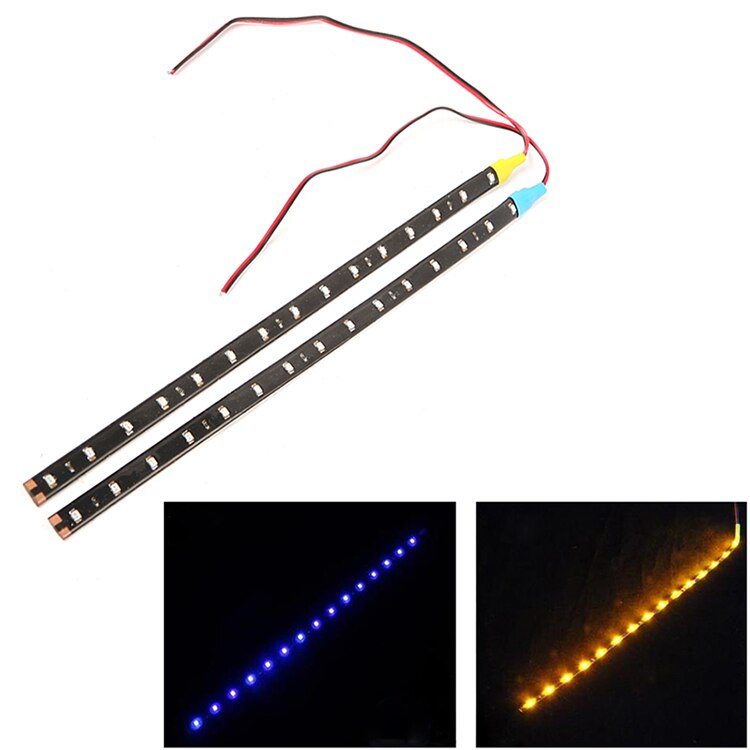 30Cm Led Strip Brake Knipperlichten Waterdichte Flexibele Universele Auto Led-dagrijverlichting Flow Loopt Koplamp