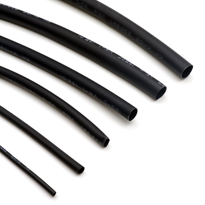 1 måler / mye krympeslange 1mm 2mm 3mm 4mm 5mm 6mm 8mm 10mm varmekrympeslange krympbart kabelhylsesett