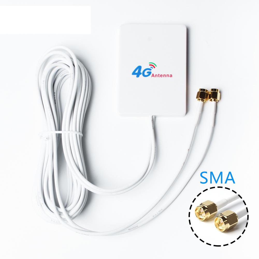 3M Cable 3G 4G LTE Antenna External Antennas for Huawei ZTE 4G LTE Router Modem Aerial with TS9/ CRC9/ SMA Connector r20: SMA