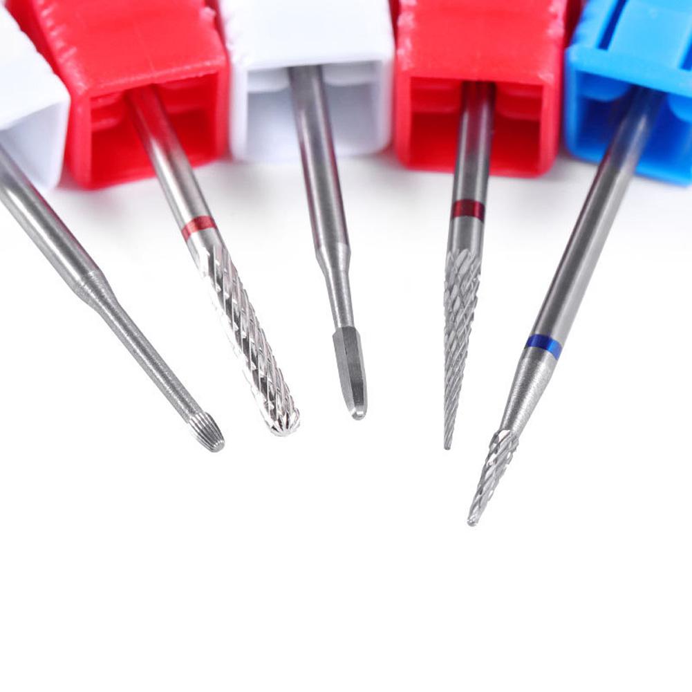 1PC szlifowanie paznokci próżniowe stal wolframowa wiertła do paznokci do Manicure rosyjski frez usuwania żel lakier zestaw przyborów do paznokci