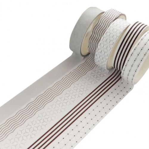 5 rouleaux/Ensemble BRICOLAGE Washi Ruban Auto-Adhésif Facile à Déchirer multi-usage Facilement Déchiré Washi pour Planificateur Fournitures: 2