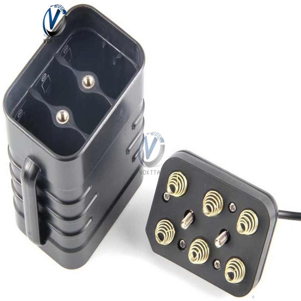 8.4V 6 Section 18650 Waterproof Safety Cycling Battery Pack with DC and USB Interface for 18650 Rechargeable lithium ion Battery: black